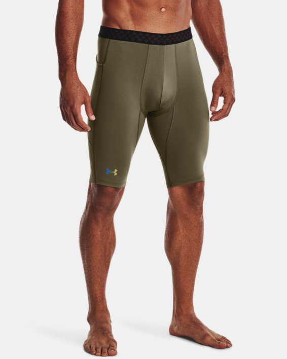 Men's UA RUSH™ SmartForm Long Shorts, Green, pdpMainDesktop image number 0